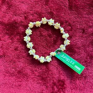 Junglzz yellow frog stretch bracelet